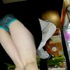 夢中になって大股開いているJK生パンモロ盗撮3