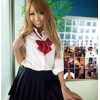 激ミニスカ制服 黒ギャル女子校生